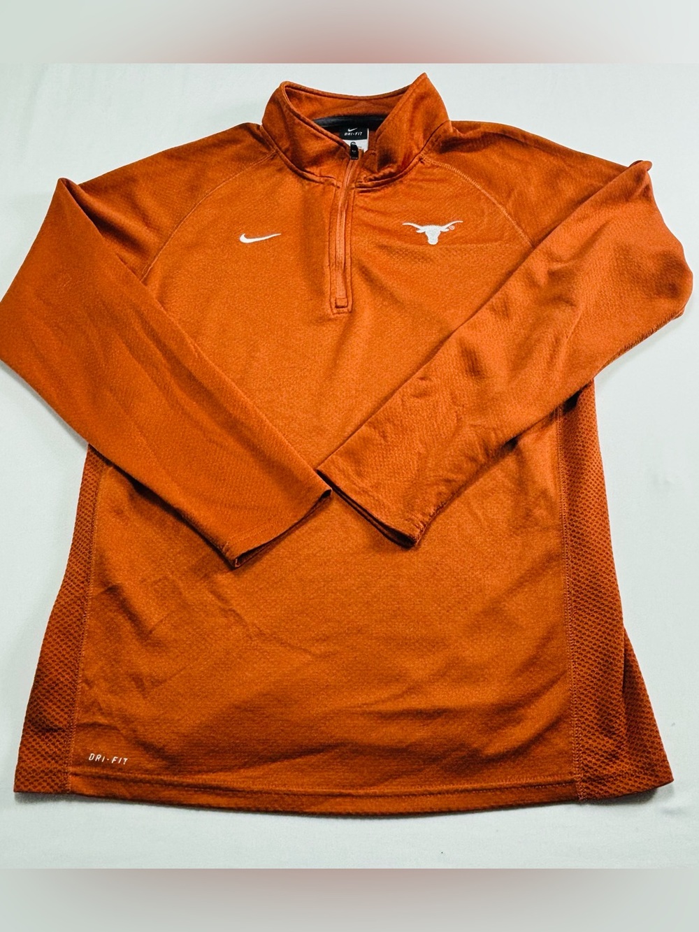 Nike Texas Longhorns Burnt Orange Dri-FIT 1/4 Zip Pullover M409